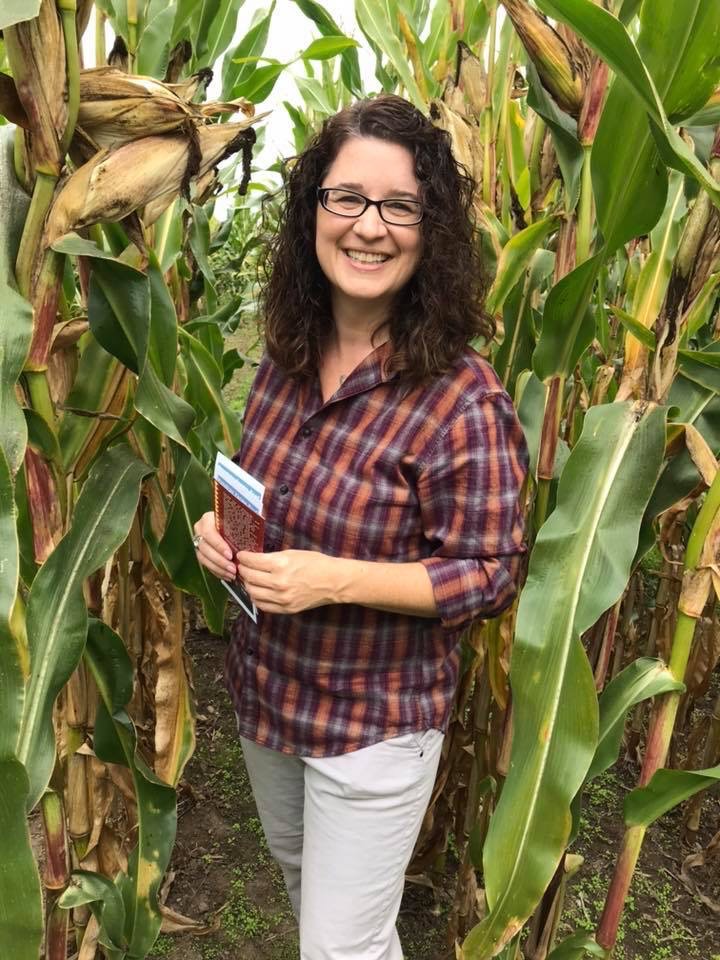 Image of Deb C in a corn maze